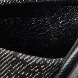 Gucci Black GG Canvas Wood Slide Sandals Size 39.5