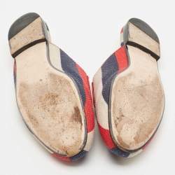 Gucci Multicolor Canvas Princetown Horsebit Mules Size 39.5