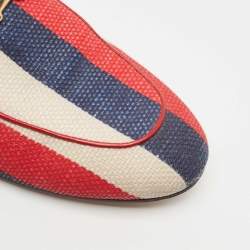 Gucci Multicolor Canvas Princetown Horsebit Mules Size 39.5