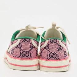 Gucci Pink GG Canvas Tennis 1977 Sneakers Size 36