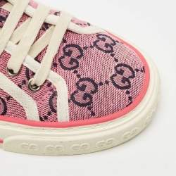Gucci Pink GG Canvas Tennis 1977 Sneakers Size 36