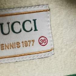 Gucci Pink GG Canvas Tennis 1977 Sneakers Size 36