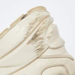 Gucci Cream Leather Rhyton Sneakers Size 38