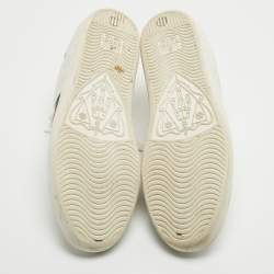Gucci White Leather Web Ace Low Top Sneakers Size 36
