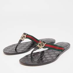 Gg web thong sandals hot sale