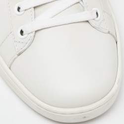 Gucci White Leather Embroidered Bee Ace Sneakers Size 39