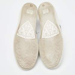 Gucci White Leather Embroidered Bee Ace Sneakers Size 39