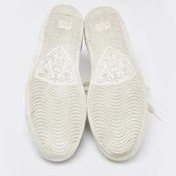 Gucci White Leather Embroidered Bee Ace Sneakers Size 40