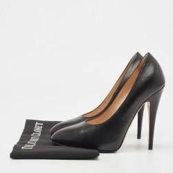 Gucci Black Leather Pointed Toe Pumps Size 36.5