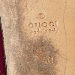 Gucci Purple Velvet and Fur  Princetown Mules Size 40