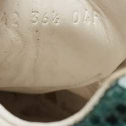 Gucci White Leather Embroidered Bee Ace Sneakers Size 36.5
