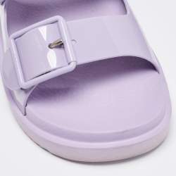 Gucci Purple Rubber Sandals Size 37