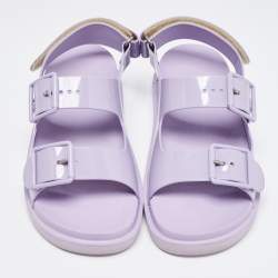 Gucci Purple Rubber Sandals Size 37