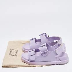 Gucci Purple Rubber Sandals Size 37