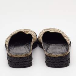 Gucci Beige GG Canvas Mules Size 39 