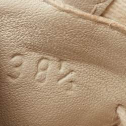 مملوكة مسبقًا Gucci Cream/Grey GG Canvas and Leather Espadrilles Flats Size 38.5