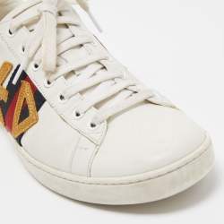 Gucci White Leather Loved Ace Sneakers Size 39.5