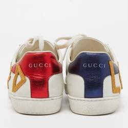Gucci White Leather Loved Ace Sneakers Size 39.5