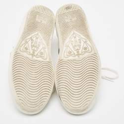 Gucci White Leather Faux Pearl Embellished and Studded Ace Sneakers Size 35.5