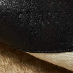 Pre Owned Gucci Black GG Canvas Slip On Espadrille Flats Size 39