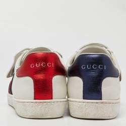 Gucci White Leather Cat Sequins Ace Sneakers Size 37