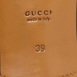 Pre Owned Gucci Black Leather Horsebit Loafers Size 39