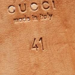 Gucci Black Leather Horsebit Loafers Size 41