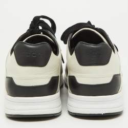 Gucci Black/White Leather Miro Sneakers Size 38.5