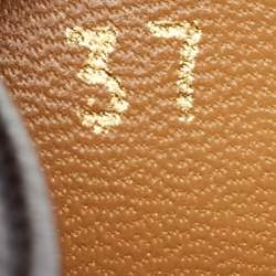 Pre Owned Gucci Black Leather Horsebit Loafers Size 37