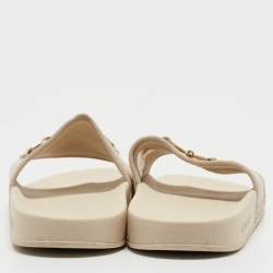 Gucci Grey Suede Horsebit Flat Slide Size 36   
