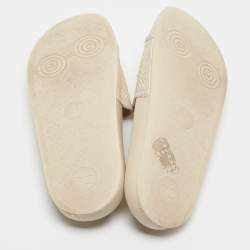 Gucci Grey Suede Horsebit Flat Slide Size 36   