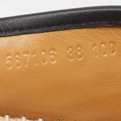 Gucci Black Microguccissima Leather Slip On Espadrille Flats Size 38