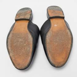 Gucci Black Leather Princetown Mules Size 36  