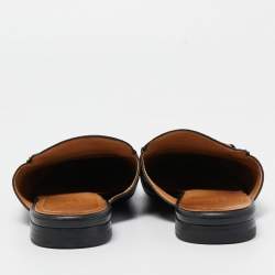 Gucci Black Leather Princetown Mules Size 36  