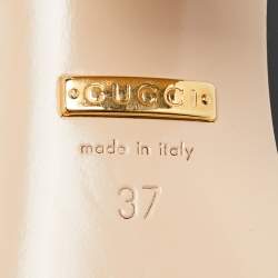 Pre Owned Gucci Black Patent Leather Lois Bee Mary Jane Pumps Size 37