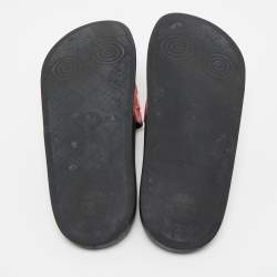 Pre Owned Gucci Multicolor GG Bloom Print Supreme Canvas Slides Size 39