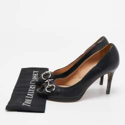 Gucci Black Leather Hollywood Pumps Size 39