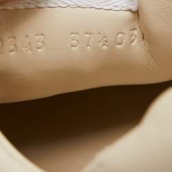 Gucci Cream Leather Rhyton Low Top  Sneakers Size 37.5