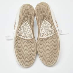 Gucci x Disney White/Blue Leather Huey, Dewey and Louie Ace Sneakers Size 36