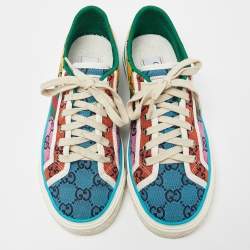 Gucci Multicolor GG Canvas Tennis 1977 Sneakers Size 38