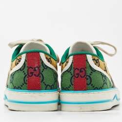 Gucci Multicolor GG Canvas Tennis 1977 Sneakers Size 38