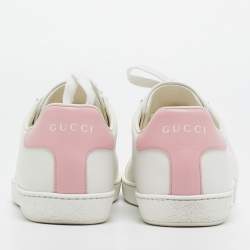 Gucci White Leather Ace Low Top Sneakers Size 36