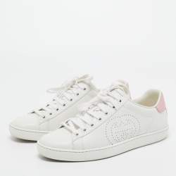 Gucci White Leather Ace Low Top Sneakers Size 36