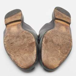 Gucci Black Leather Princetown Mules Size 38.5 a