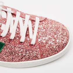 Gucci Tri Color Glitter  and Leather Ace Low Top Sneakers Size 38.5