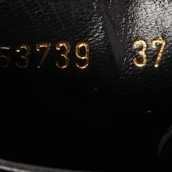 Pre Owned Gucci Black Leather Kayka Ankle Boots Size 37