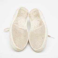 Gucci White Leather Embroidered Bee Ace Sneakers Size 36