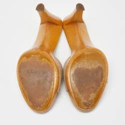 Gucci Beige Guccissima Canvas Slide Sandals Size 36