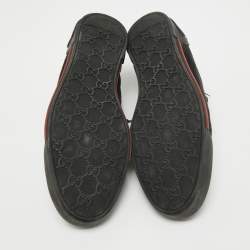 Gucci Black Suede Lace Up Sneakers Size 38