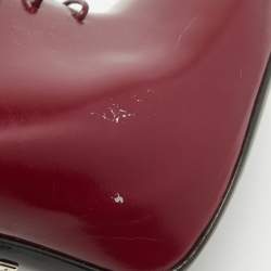 Pre Owned Gucci Plum Patent Leather Kim Booties Size 39